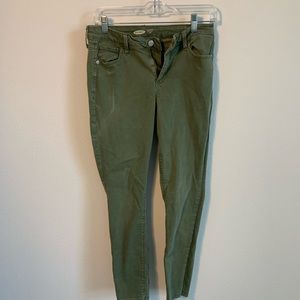 Old Navy Army Green Ankle Pants